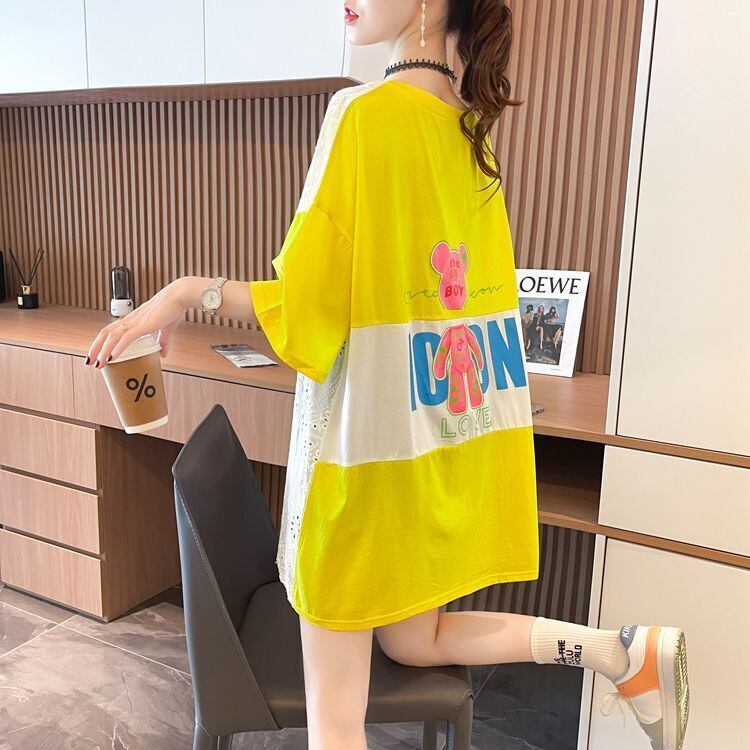気質満点 ラウンドネック キュート 半袖Tシャツ ＜U-8647＞