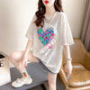 オシャレ度満点 プリント 高級感溢れる Tシャツ カットソー＜U-3336＞