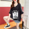 デザイン感 プリント チャーミング Tシャツ カットソー＜U-3476＞