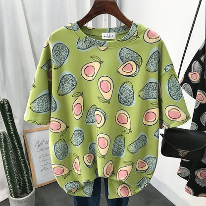 ゆったり感アップ プリント オシャレ度満点 Tシャツ カットソー＜U-3321＞