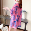 【半額！期間限定！！】美人度アップ プリント カジュアル ゆったり 半袖Tシャツ＜U-8490＞