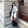 美人度アップ 絶対流行 売れ筋 早い者勝ち カジュアル 2色選択 Tシャツ<U-11522>