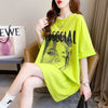 美人度アップ 切り替え ファッション プリント Tシャツ カットソー＜U-3399＞