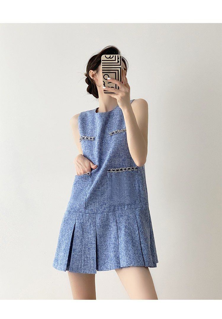 期間限定 エレガント おしゃれ度高め Aライン フリルスリーブ ワンピース<U-9136>