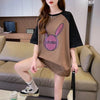 好感度UP ラグランTシャツ カラーマッチング 三色 プリント半袖 ＜U-3014＞