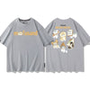大人可愛い アバンギャルド カジュアル プリント 全6色 半袖 Tシャツ <U-11647>
