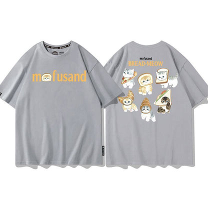 大人可愛い アバンギャルド カジュアル プリント 全6色 半袖 Tシャツ <U-11647>