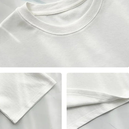 個性的なデザイン ラウンドネック 一目惚れ プリント Tシャツ カットソー＜U-3009＞