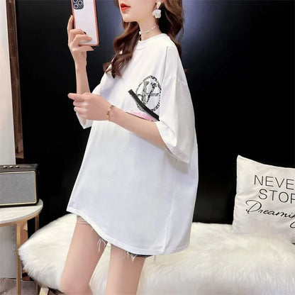 デザイン感 3色選択可 合わせやすい Tシャツ カットソー＜U-3055＞