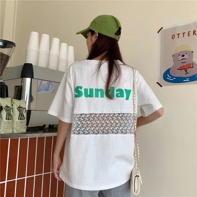 個性的なデザイン 3色選択可 バックで綺麗 Tシャツ カットソー＜U-3023＞