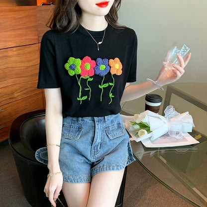 個性的なデザイン プリント 一目惚れ Tシャツ カットソー＜U-3273＞