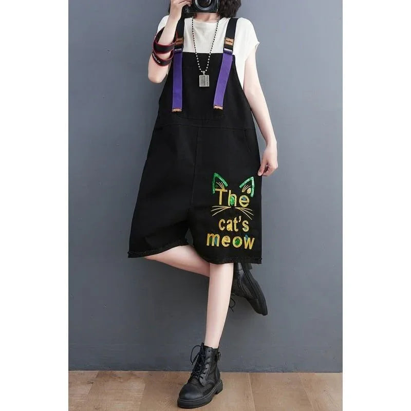 トレンディな刺繍ビブショーツ<U-5000>