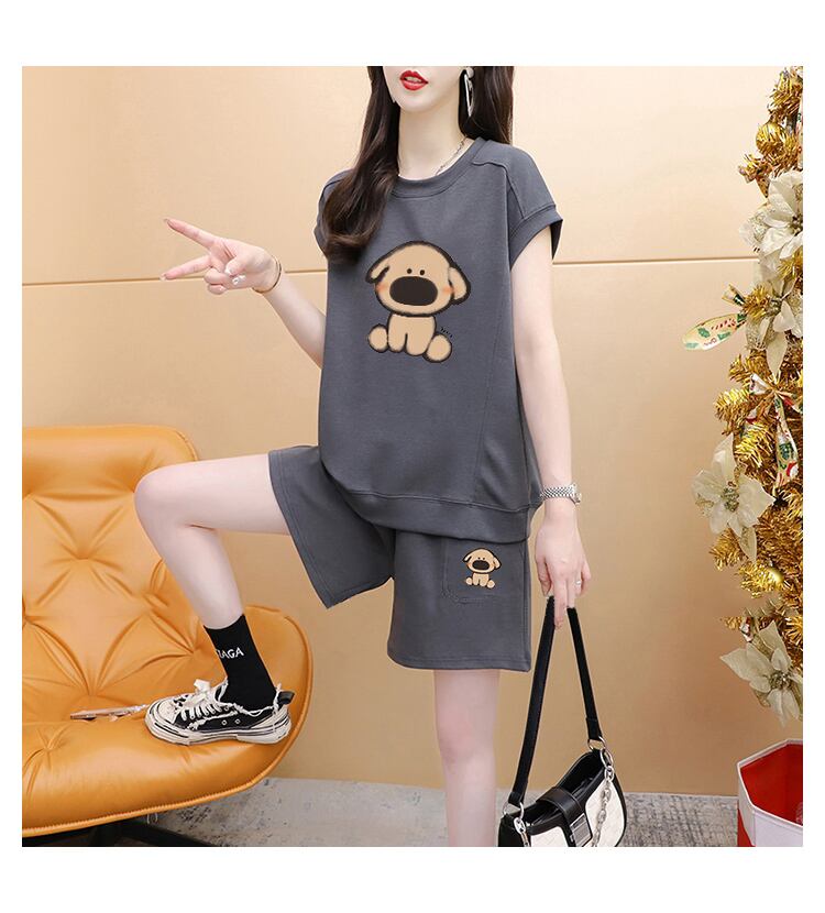売り切れ必至  カジュアル スウェット全4色オーバーサイズトップス<U-4793> 半袖Ｔシャツⅹパンツセット全3色 <U-8266>