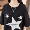 新作  おしゃれな星柄Tシャツ ゆったり半袖＜U-2825＞