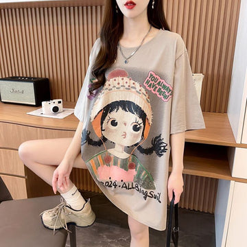 新作 特別デザイン アバンギャルド プリント全3色 半袖Tシャツ カットソー ＜U-8605＞