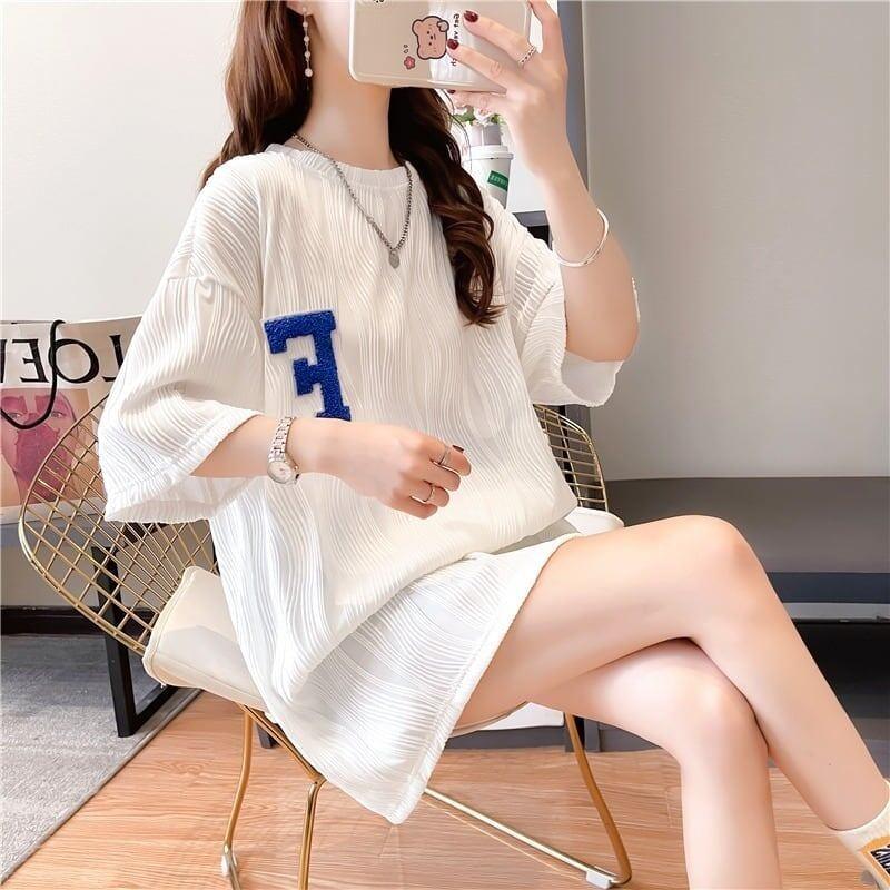 好感度満載 ラウンドネック 美感いっぱい Tシャツ カットソー＜U-3061＞