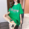 スタイリッシュ 切り替え 一目惚れ プリント Tシャツ カットソー＜U-3619＞