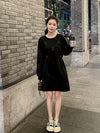 都市ファッショ デザイン オシャレ 美感いっぱい リボン 2色選択 ワンピース<U-10581>