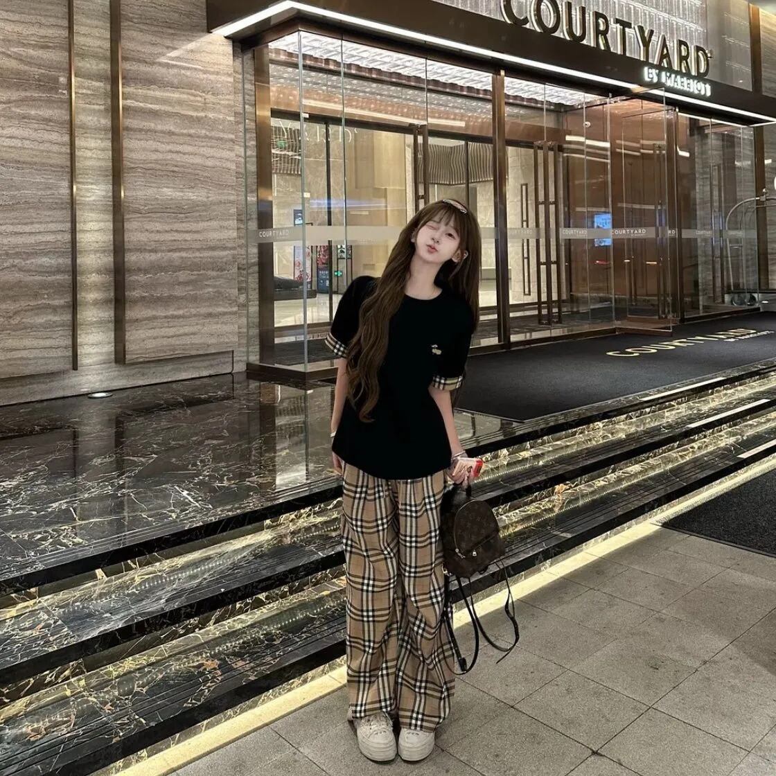 トレンドアイテム チェック柄 ファッション感満々 カジュアルパンツ <U-11062>