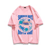 柔らかな肌触りで着心地も楽ちん アバンギャルド カジュアル プリント 全7色 半袖 Tシャツ <U-9263>