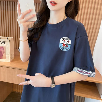 着回し力抜群 好感度UP 海外トレンド カジュアル 全3色 半袖 Tシャツ ＜U-11668＞
