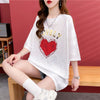 話題沸騰中 ファッション 個性派 プリント 全3色 半袖Tシャツ<U-8508>