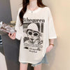 話題沸騰中 レース アバンギャルド 切り替え ホットダイヤモンド 3色選択 半袖Tシャツ＜U-8547＞