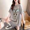 今季大好評 切り替え 美感いっぱい プリント Tシャツ カットソー＜U-3495＞