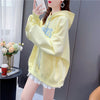 ゆったり感アップ 3色選択可 一目惚れ プリント スウェット パーカー＜U-3709＞