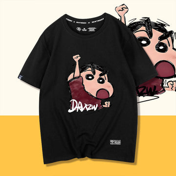 男女兼用 人気高い プリント 半袖 Tシャツ F-13601