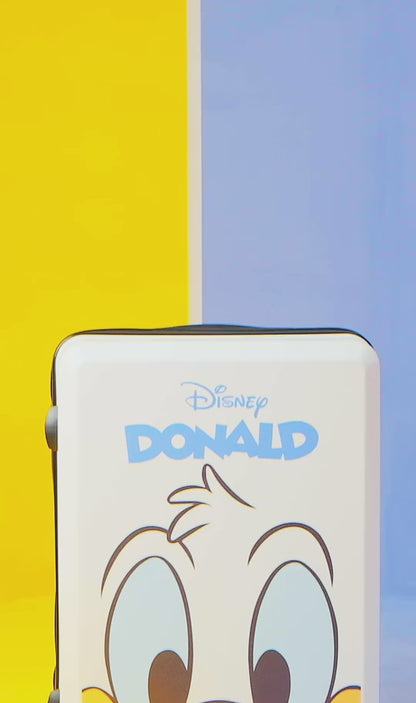 【数量限定】Disney ドナルドダック スーツケース | 注目度No.1！キュートなフェイス柄 キャリーケース U-60002