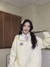 ハイウエスト ダメージ加工 着痩せ ルーズ ワイドデニムパンツ U-13051
